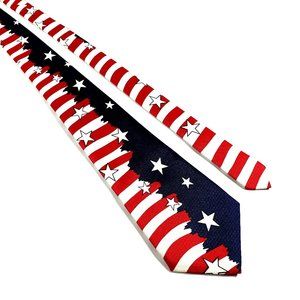 Daniel Ford Mens Necktie Patriotic Accessory Office Work Casual Dad Gift